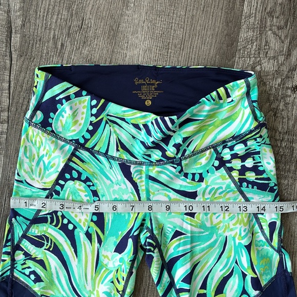 Lilly Pulitzer Thea Cropped Leggings | Party Like a Flock Star | Size S - Picture 11 of 12